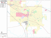 Iowa City Wall Map Premium Style